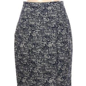 Weekend Max Mara Mosaic Navy/White pencil skirt size 4